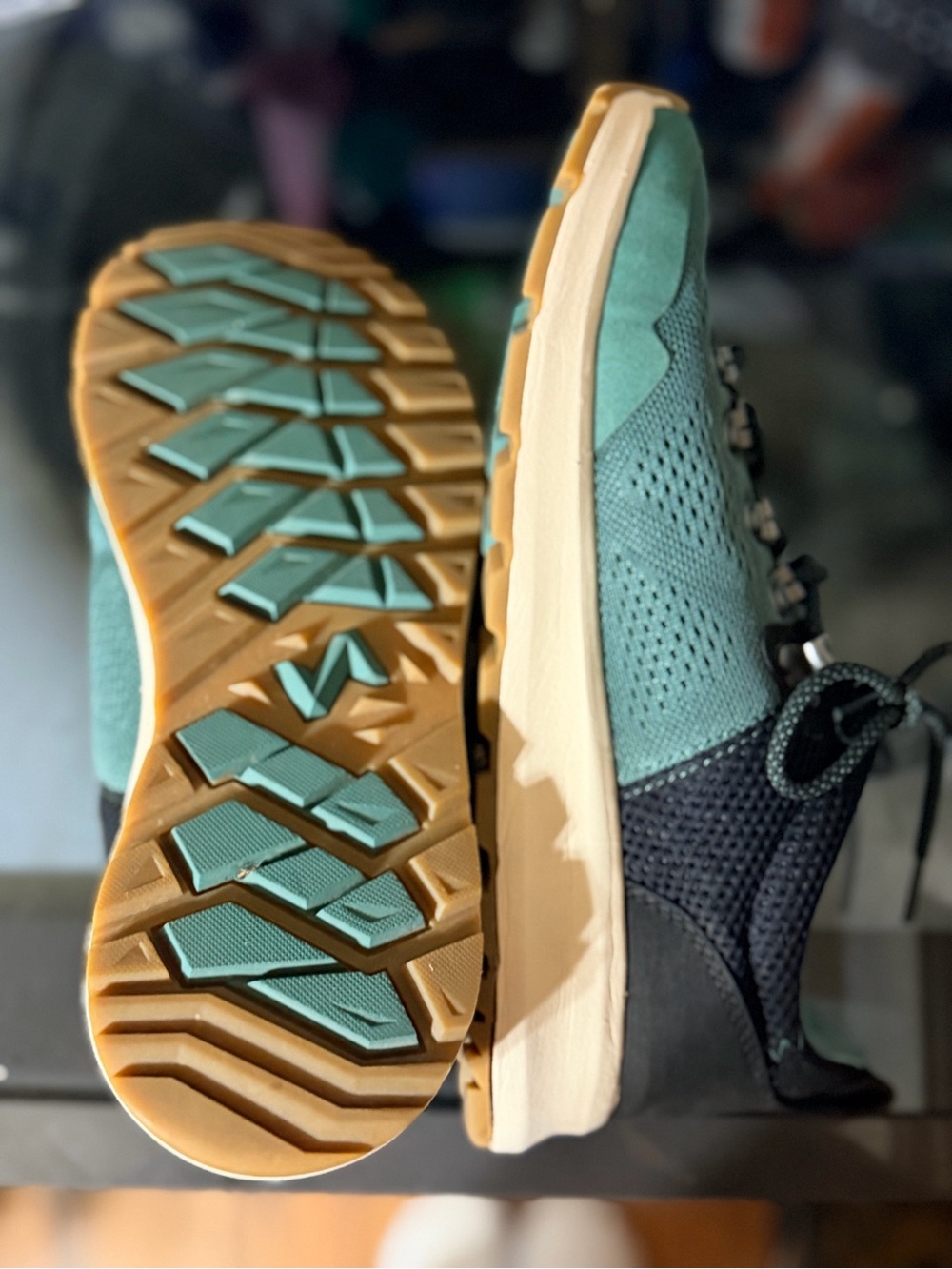 Forsake Thatcher Low Aqua Trail Hiking Sneakers Women’s 7.5 Teal Black - Picture 4 of 7